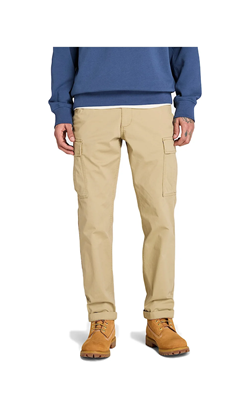 PANTALONI CARGO IN TWILL BROOKLINE BEIGE